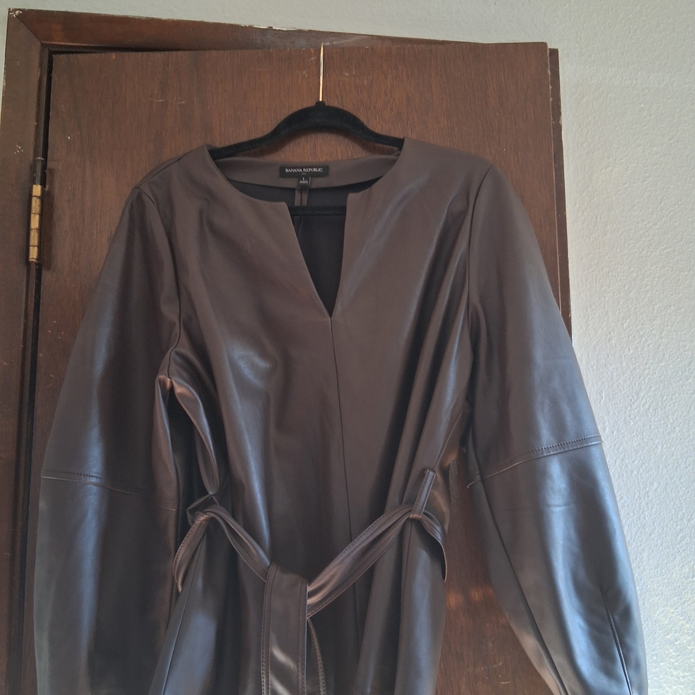 Banana Republic Dark Brown Leather Jacket